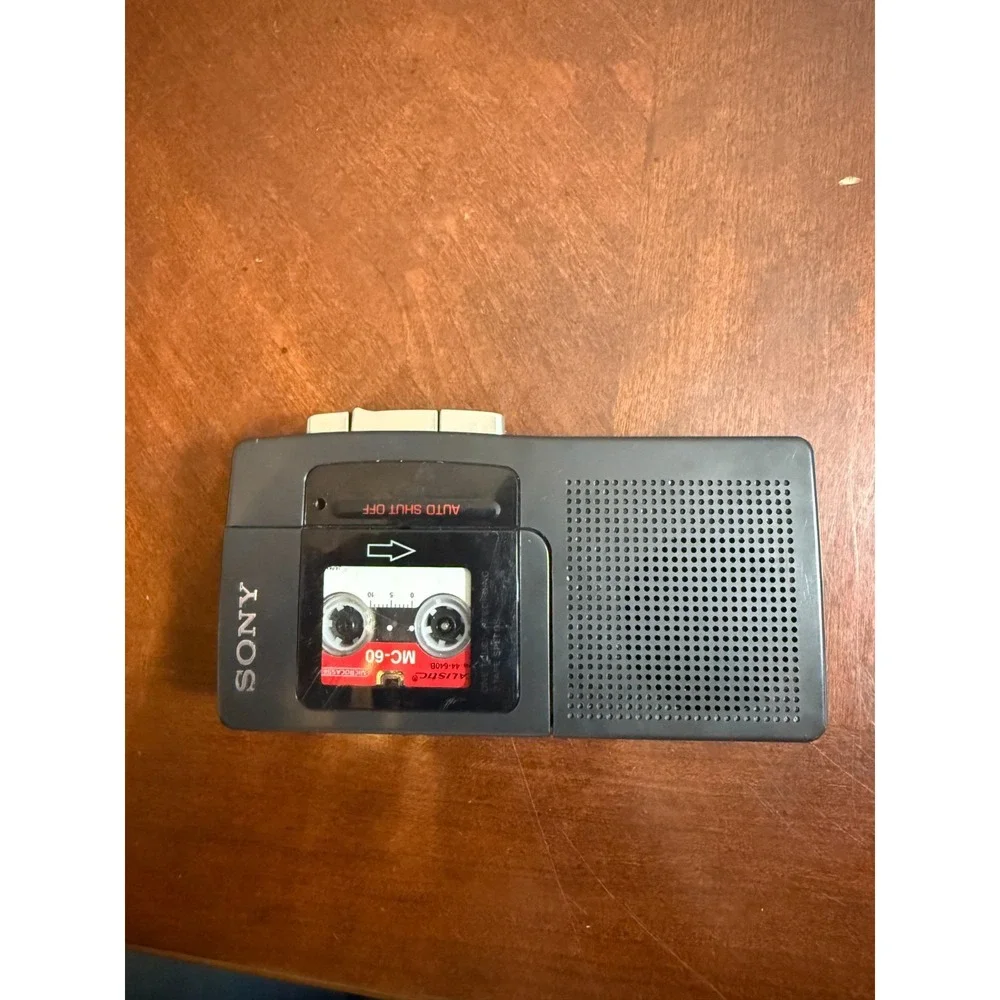Vintage Sony Microcassette Recorder Auto Shut Off Voice Recorder‎